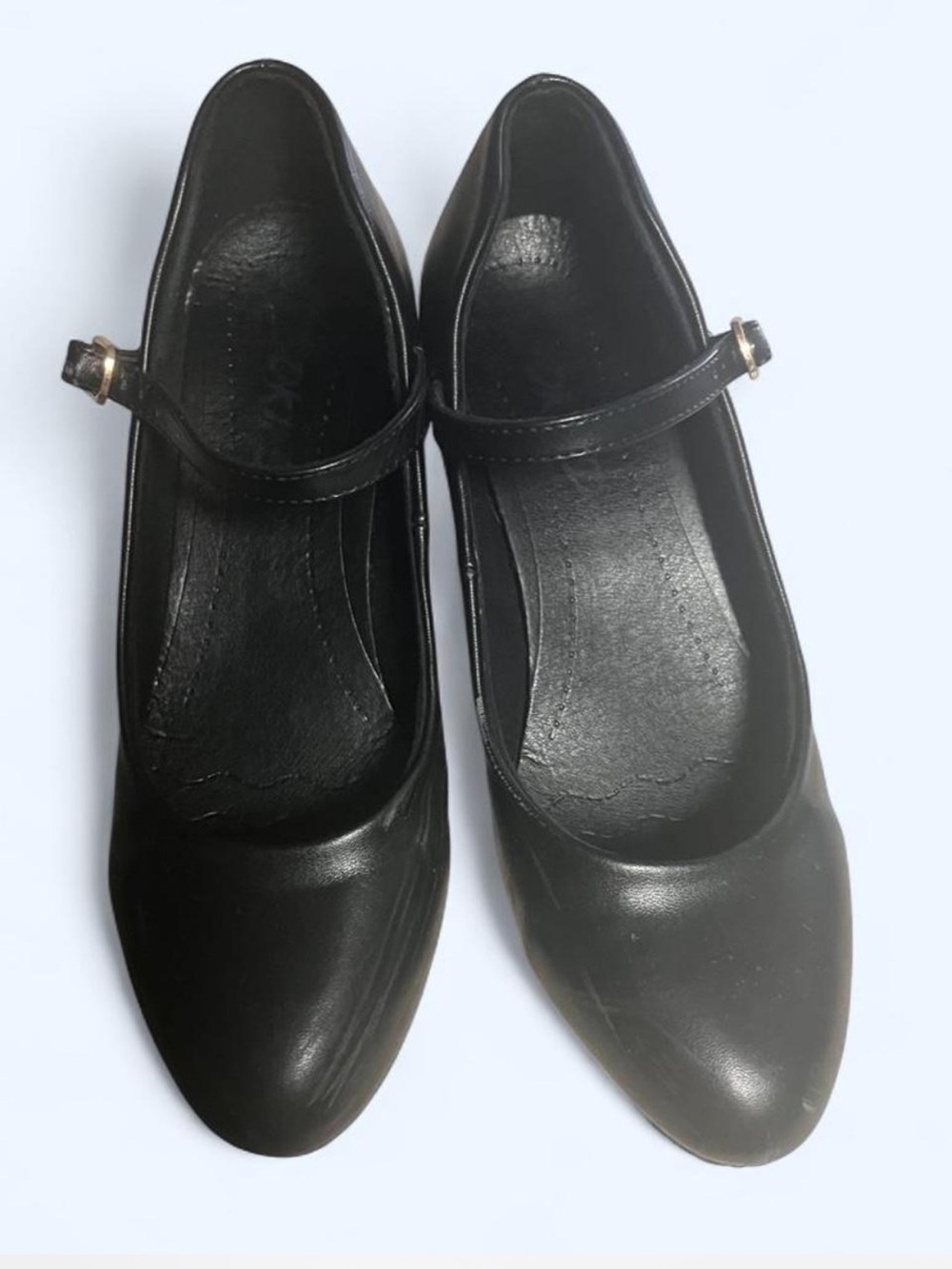 Classic Black Mary Jane character heels - Women's Elegant Strap Shoes
